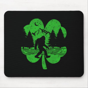 Alfombrilla De Ratón Día de San Patricio Bigfoot Sasquatch Irlandés San
