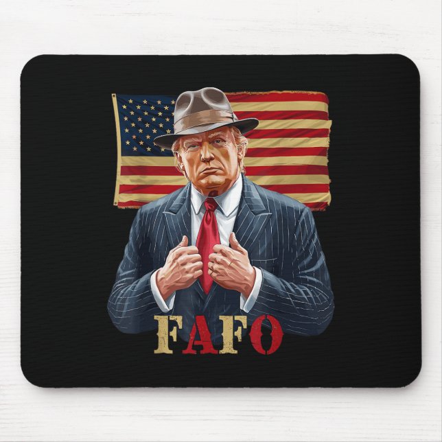 Alfombrilla De Ratón Día de San Patricio de la Bandera Americana Trump  (Frente)