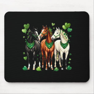 Alfombrilla De Ratón día de san patricio ecuestre tres caballos con