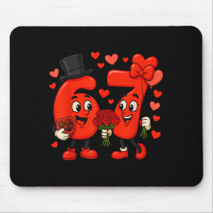 Alfombrilla De Ratón Día de San Valentín 67 Meme Lleno de Corazones Div