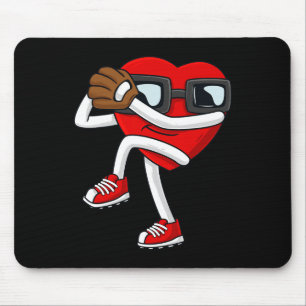 Alfombrilla De Ratón Día de San Valentín Corazón Pitcher Fun Boys Gir