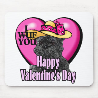 Alfombrilla De Ratón Día de San Valentín de Affenpinscher