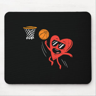 Alfombrilla De Ratón Día de San Valentín Deporte de Cute de Baloncesto