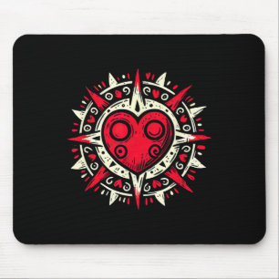 Alfombrilla De Ratón Día de San Valentín Emo Goth Alt Rock Punk Corazón