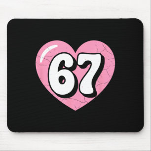 Alfombrilla De Ratón Día de San Valentín Meme 67 Corazón Seis Siete 6 7