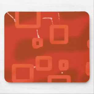 Alfombrilla De Ratón Día de San Valentín Rojo Geométrico Abstracto Capr