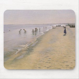 Alfombrilla De Ratón Día de verano en la playa del sur de Skagen, 1884