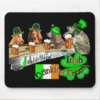 Alfombrilla De Ratón Día del equipo de bebidas irlandés