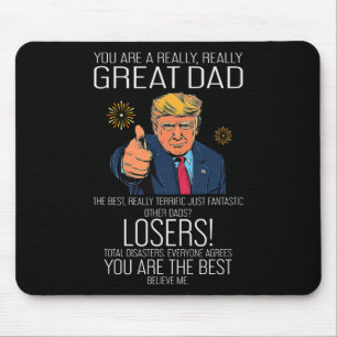 Alfombrilla De Ratón Día del Padre Divertido Trump Mejor Papá de Todos