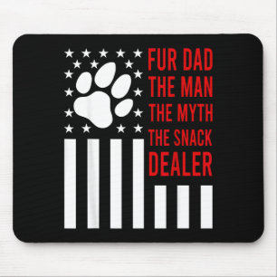 Alfombrilla De Ratón Día del Padre Perro Fur Dad El Hombre El Mito La C