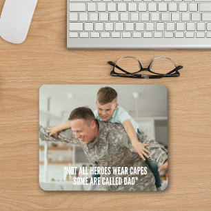 Alfombrilla De Ratón Día del Padre Personalizado Héroe Papá