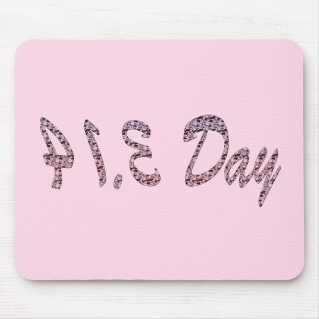 Alfombrilla De Ratón Día del Pi Rosa (Frente)