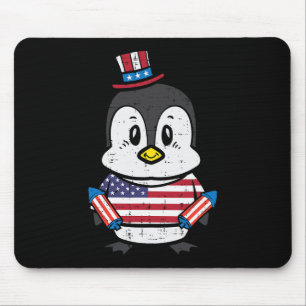 Alfombrilla De Ratón Día del Pingüino 4 de julio Niños pequeños de Esta
