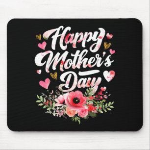 Alfombrilla De Ratón Día divertido y feliz de las madres floral lindo m