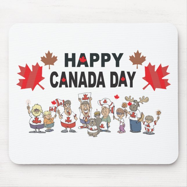 Alfombrilla De Ratón Día feliz de Canadá (Frente)