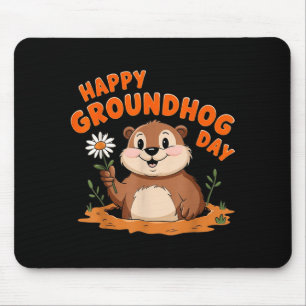 Alfombrilla De Ratón Día Feliz de la Marmota Familiar Combinada