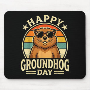 Alfombrilla De Ratón Día Feliz del Mapache Retro Día del Mapache 2026