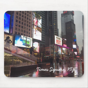 Alfombrilla De Ratón Día lluvioso en Times Square Nueva York NYC