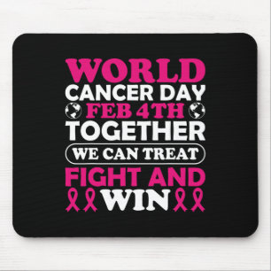 Alfombrilla De Ratón Día Mundial del Cáncer 4 de febrero juntos podemos