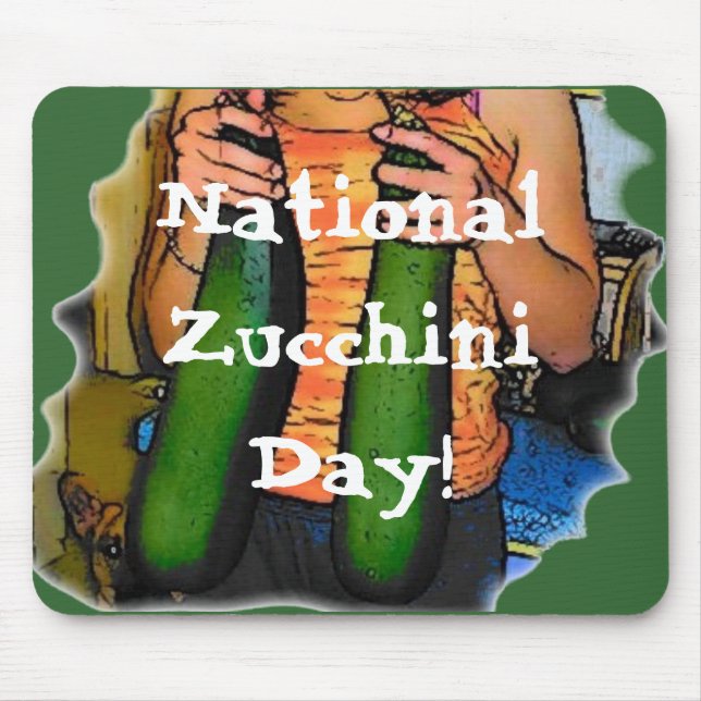 Alfombrilla De Ratón ¡Día Nacional del Zucchini! (Frente)