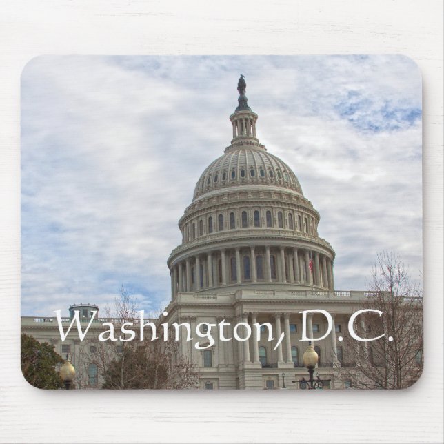 Alfombrilla De Ratón Día nublado en el Capitolio (Frente)