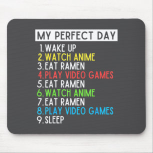 Alfombrilla De Ratón Día perfecto Anime Gaming Ramen Amante Divertido C