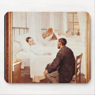 Alfombrilla De Ratón Día que visita en el hospital, 1889