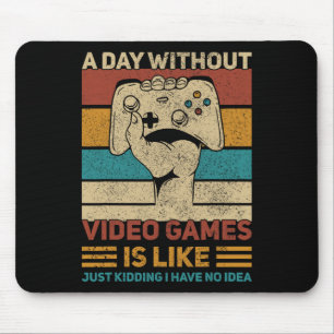 Alfombrilla De Ratón Día Sin Videojuego Camiseta Divertida para Adolesc