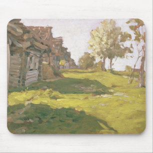 Alfombrilla De Ratón Día Sunlit. Un pequeño pueblo, 1898