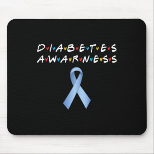 Alfombrilla De Ratón Diabetes Awareness Mes Blue Ribbon Diabetic Appa
