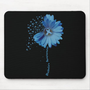 Alfombrilla De Ratón Diabetes Awareness Sunflower Ribbon Gift