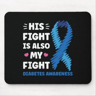 Alfombrilla De Ratón Diabetes Su Lucha Es Mi Conciencia De La Lucha