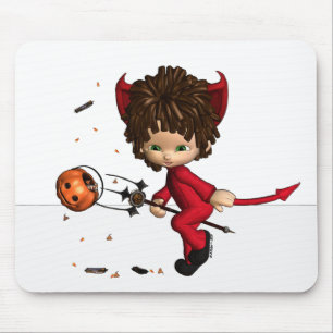 Alfombrilla De Ratón diablo Halloween Mousepad del lil