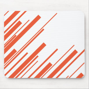 Alfombrilla De Ratón Diagonarios en Naranja y blanco