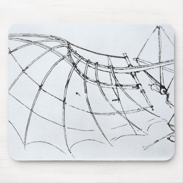 Alfombrilla De Ratón Diagrama de un ala mecánica (Frente)