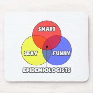 Alfombrilla De Ratón Diagrama de Venn.. Epidemiólogos