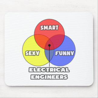 Alfombrilla De Ratón Diagrama de Venn.. Ingenieros eléctricos