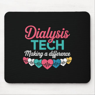 Alfombrilla De Ratón Dialysis Tech Making A Difference Technician Heart