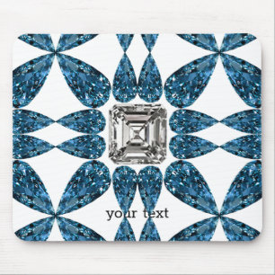 Alfombrilla De Ratón Diamante azul