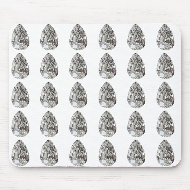 Alfombrilla De Ratón Diamante con forma de pera (Frente)