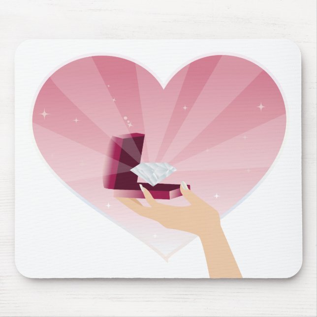 Alfombrilla De Ratón Diamante de la caja (Frente)