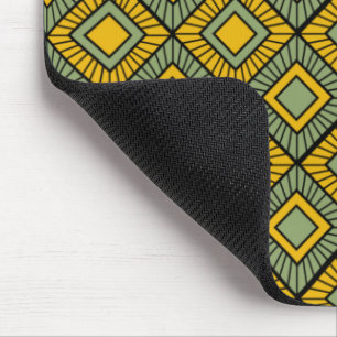 Alfombrilla De Ratón Diamantes a rayas - Verde