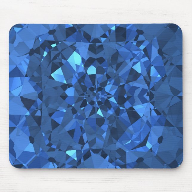 Alfombrilla De Ratón Diamantes azules (Frente)