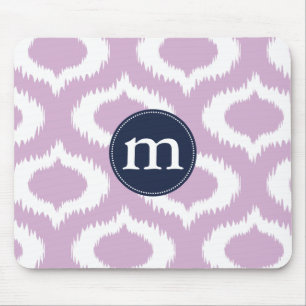 Alfombrilla De Ratón Diamantes modernos de Ikat de la lavanda