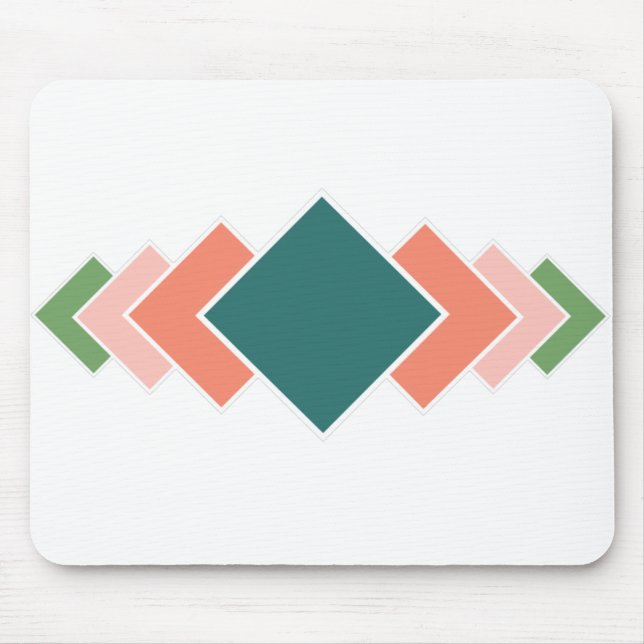 Alfombrilla De Ratón Diamantes repetitivos (Frente)