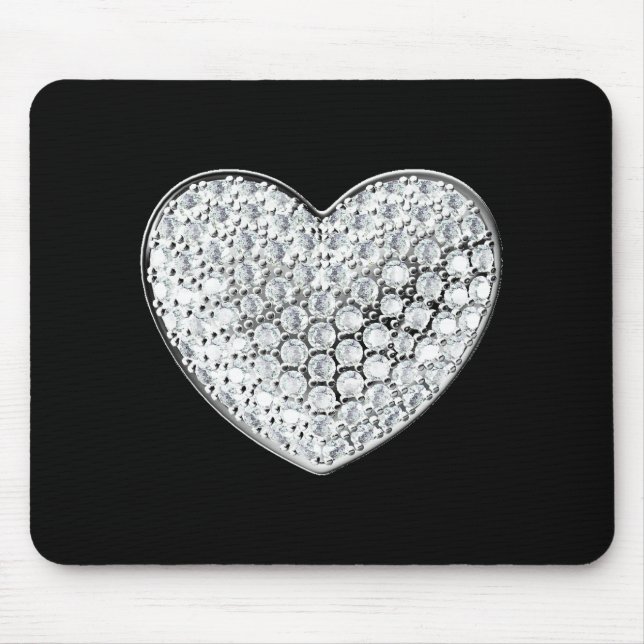 Alfombrilla De Ratón Diamond Heart (Frente)