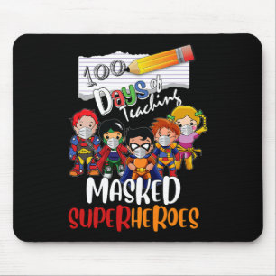 Alfombrilla De Ratón Días De Enseñanza De Superhéroes Enmascarados