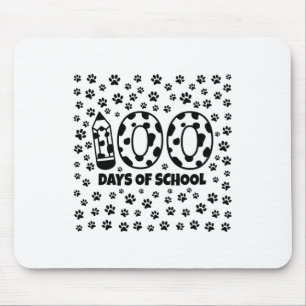 Alfombrilla De Ratón Días de escuela dálmata 100.º día de escuela perro