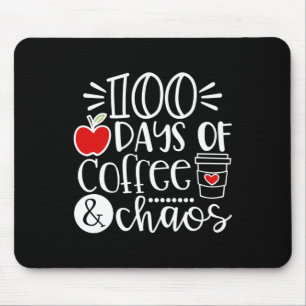 Alfombrilla De Ratón Días De Maestra De Caos De Café Felices 100 Días D