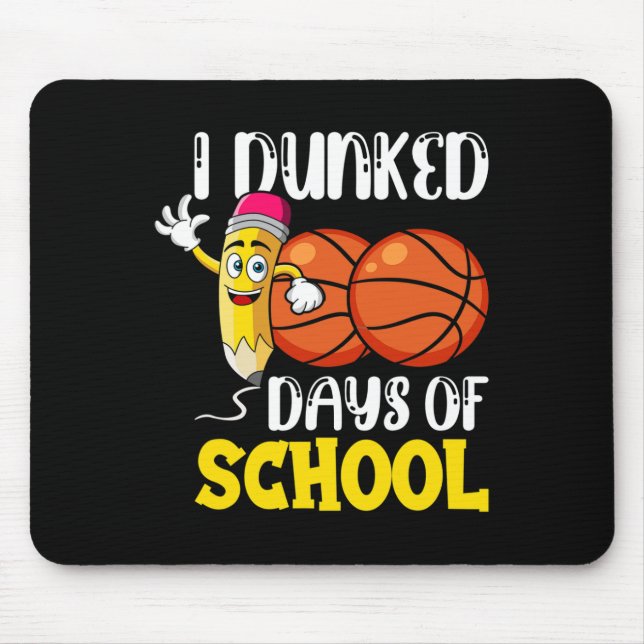 Alfombrilla De Ratón Días Escolares De Estudiantes De Básquetbol (Frente)